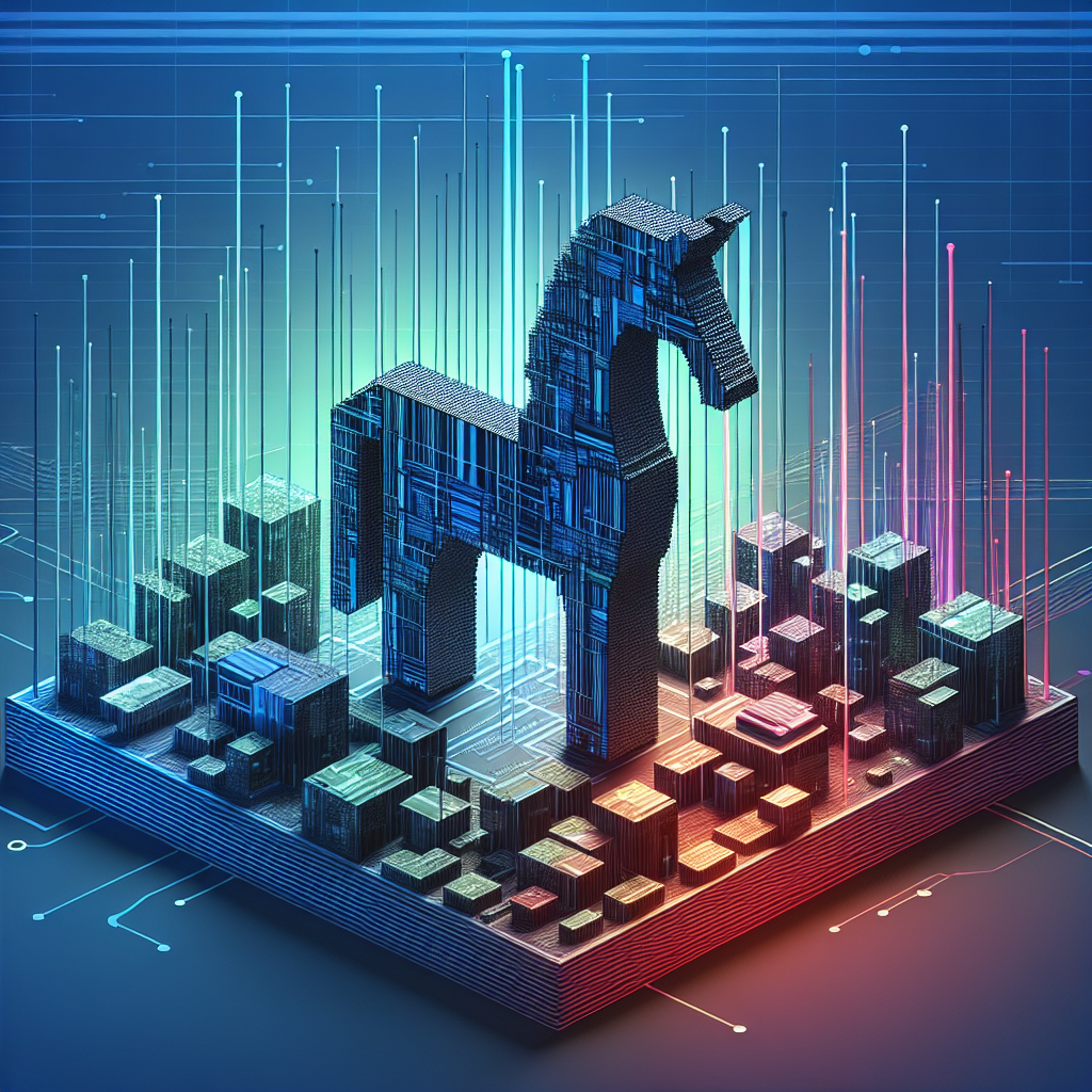 "Illustration showing a computer screen displaying a Trojan horse icon, symbolizing how hackers use Trojans to infiltrate networks, as discussed in the article 'How Hackers Utilize Trojans to Infiltrate Networks: Comprehensive Insights.'"