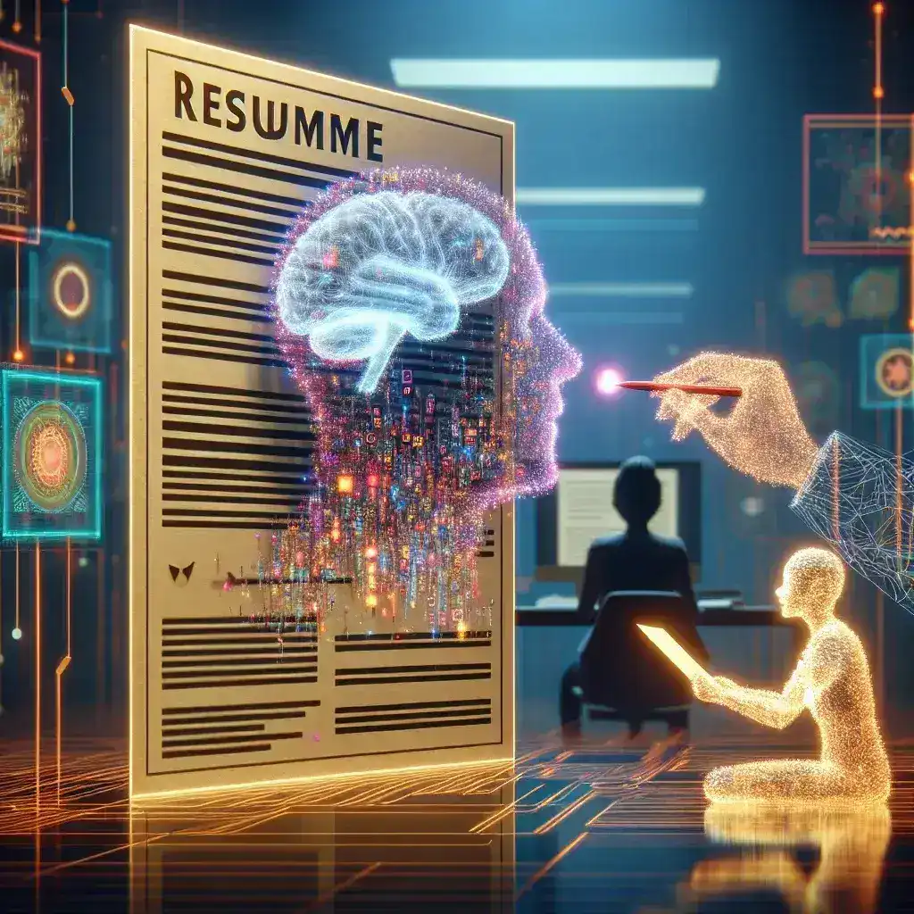 "LinkedIn AI Résumé Optimization Tool interface showcasing features for enhancing job seekers' resumes, emphasizing the impact of artificial intelligence on career opportunities."