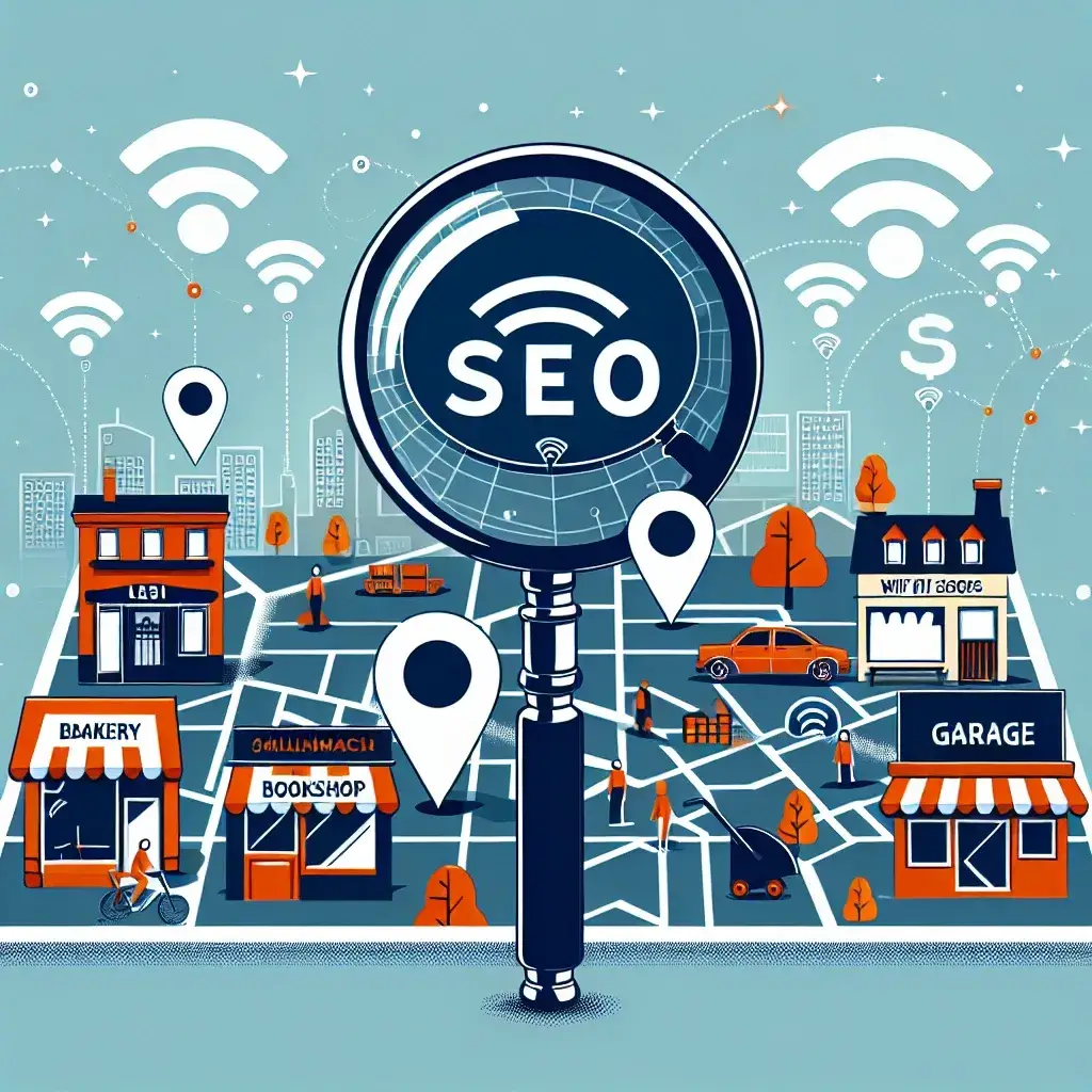 "Local SEO infographic showcasing the impact of public web data on enhancing online visibility and digital success for local businesses."